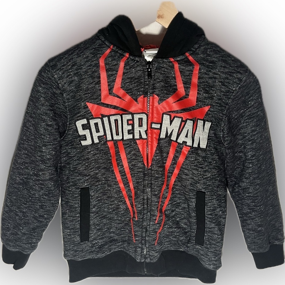 Marvel Spider-Man Kids Coat- Black and Red - Picture 2 of 7